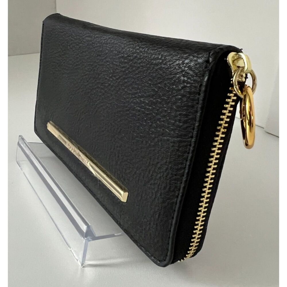 Steve Madden faux black leather zip around wallet - Picture 4 of 10